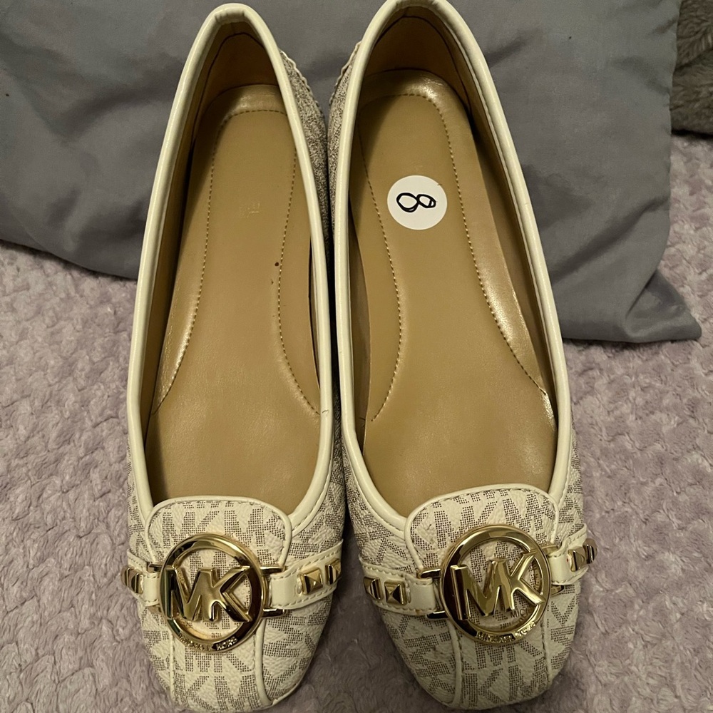 Micheal Kors Fulton studded logo moccasin